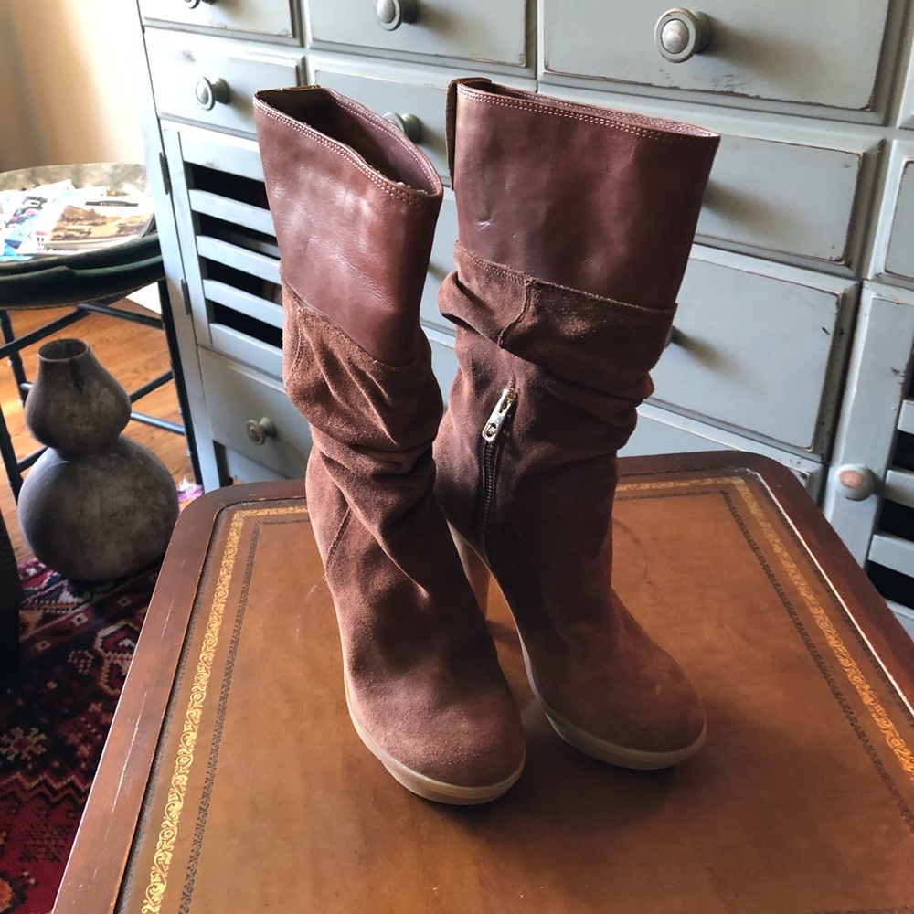 Michael Kors Suede low calf boots